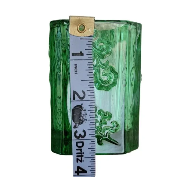 Tittot Green Crystal Hexagonal Vase - Picture 7 of 8